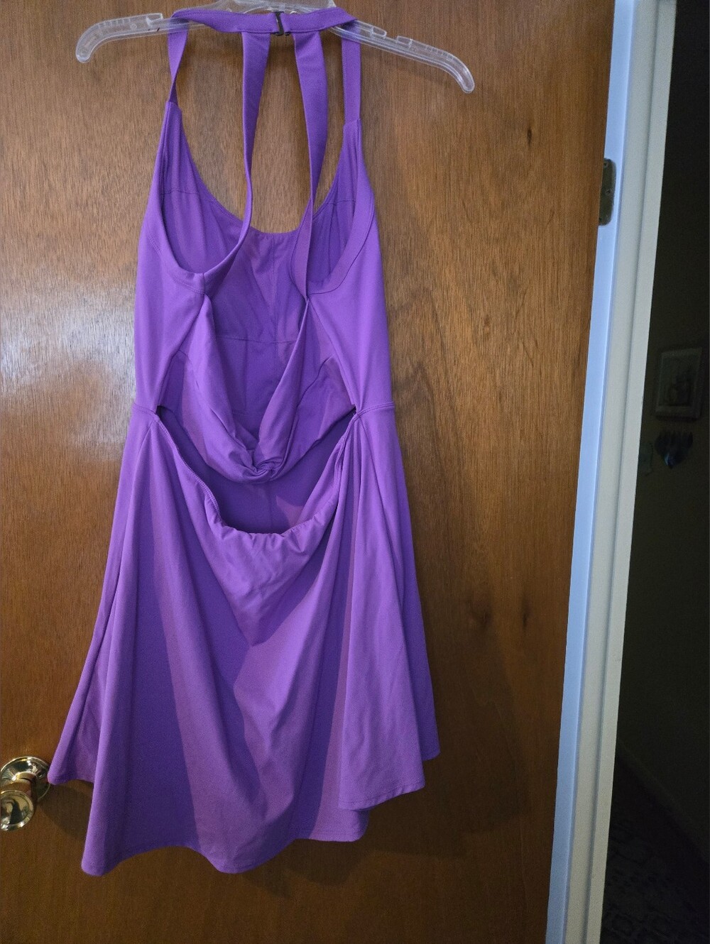 NWOT Halara Athletic Dress Purple Softlyzero Airy Twisted Easy Peezy Active XL - Picture 2 of 3